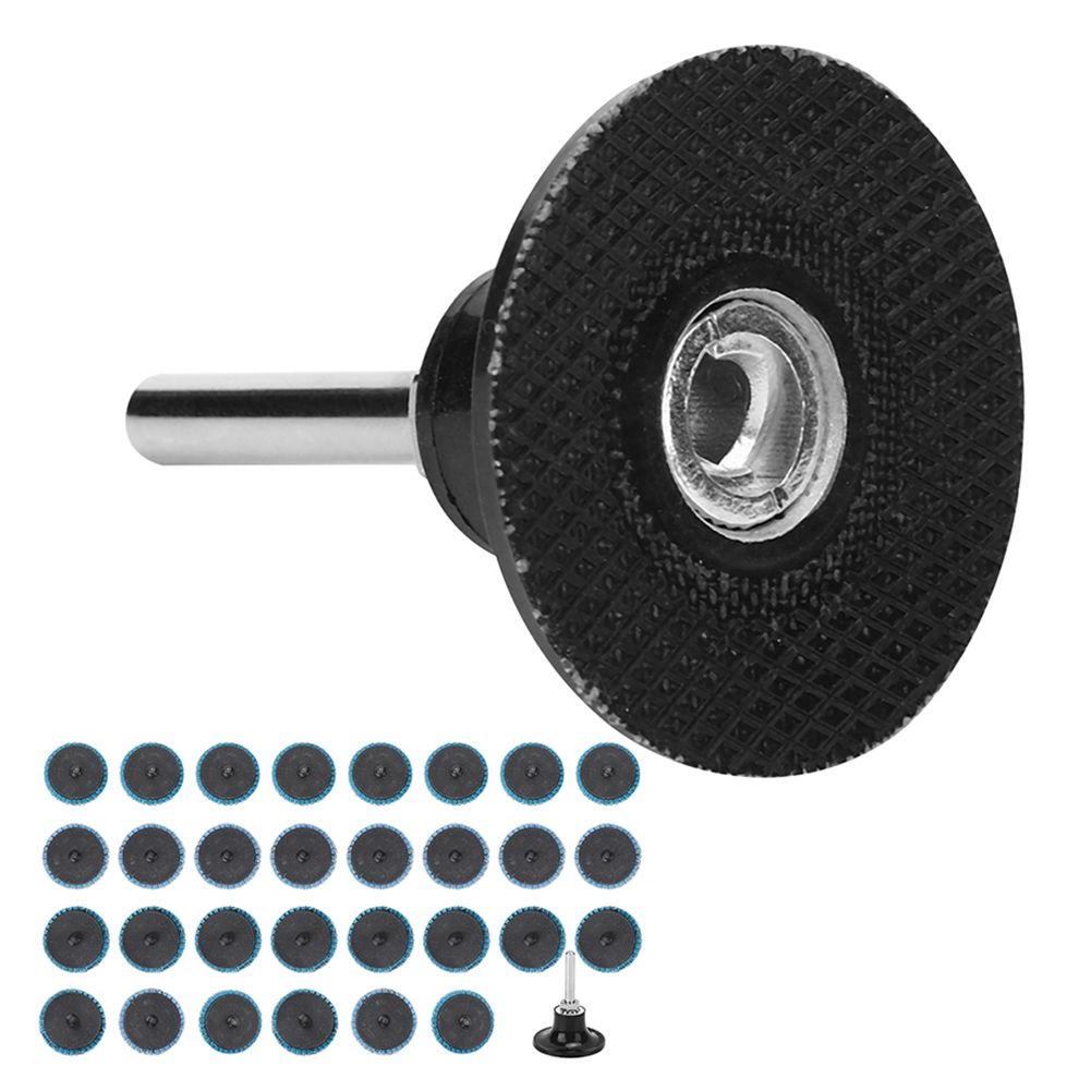 31-teiliges Set Schleifscheiben, Schleifpapier, Industriezubehör, Aluminiumoxid, Torsion, Blau, 2 Zoll (50 Mm)
