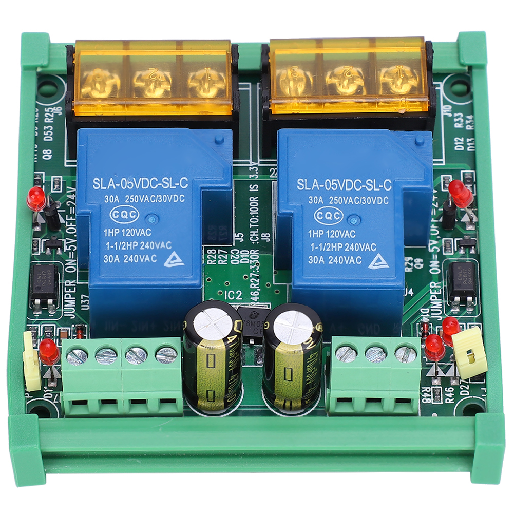 Hochleistungs-relaismodul Für Große Ströme, Sps, 5 V/12 V, 2 Kanäle, 30 A, Relais 2rl‑5v12v30a‑d