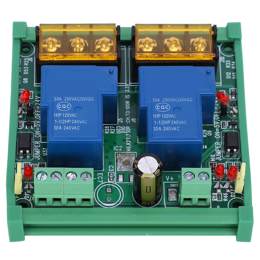Relaismodul 24v 2-kanal 30a Hochleistungs-großstromrelais Sps-modul 2rl&820924v30a&8209d