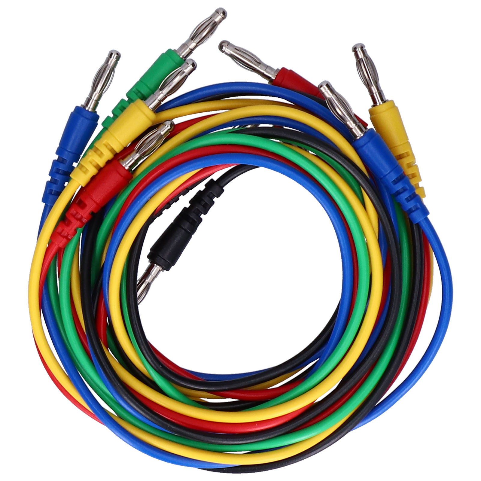 Bananenstecker-prüfkabelset 4 Mm 1 Meter Elektrisches Prüfkabel Mit Krokodilklemmen-prüfspitze