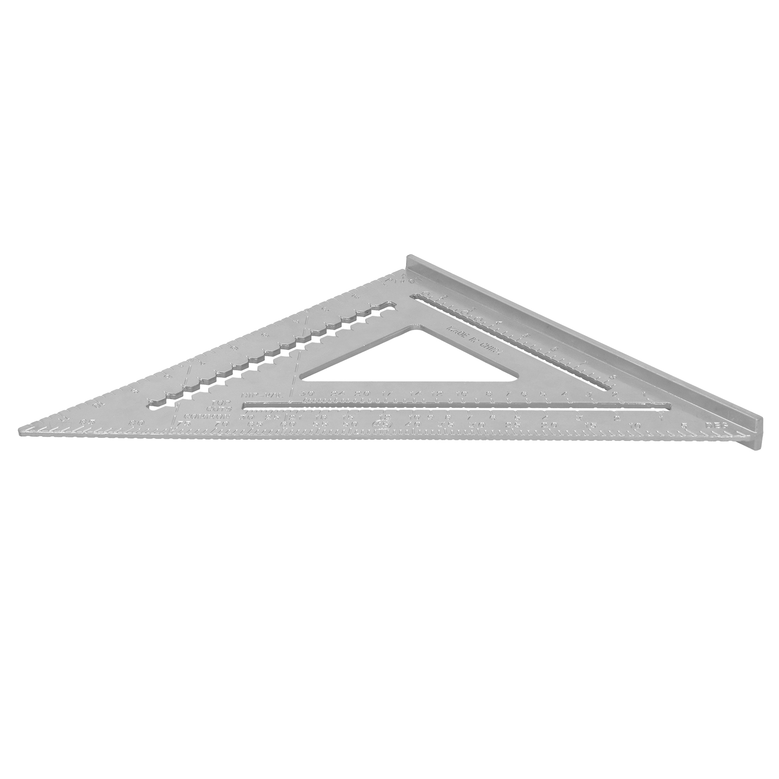 Dreieckiger Winkelmesser Aus Aluminiumlegierung, Quadratisches Messlineal, Gehrungswerkzeug, 12 Zoll