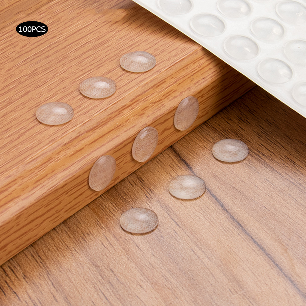 200 Stück Selbstklebende Silikon-fußpads, Transparent, Rutschfest, 10 X 3 Mm, Für Haushaltsmöbel