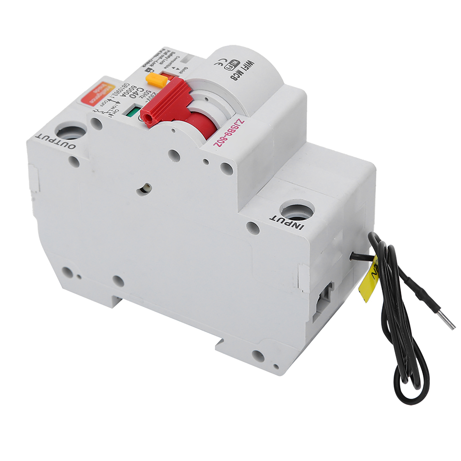 Intelligenter Wlan-leistungsschalter Mit Fernbedienung Per Smartphone-app, Pa66-dsm, Flammhemmendes Gehäuse, Ac220v