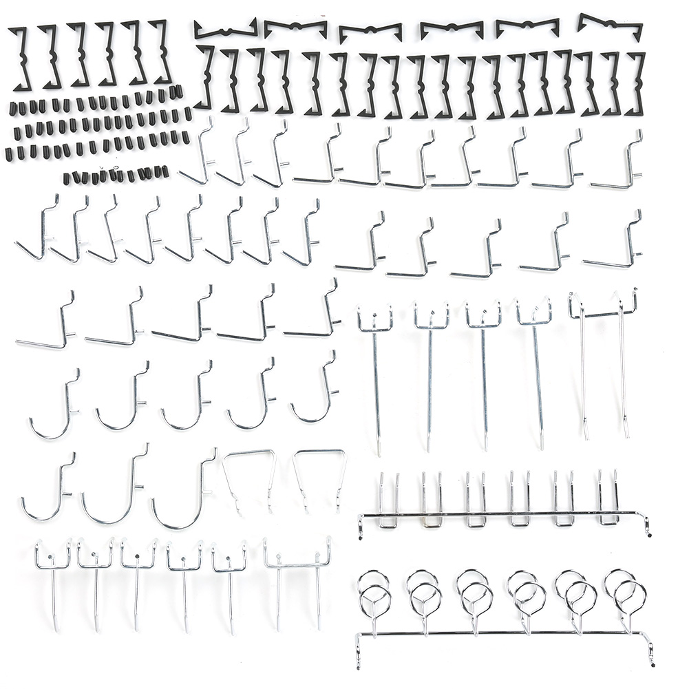 51-teiliges Lochwandhaken-set, Vernickelt, Zum Aufhängen Von Haken, Kombinationsset Für Hammer, Schraubenschlüssel Und Zange