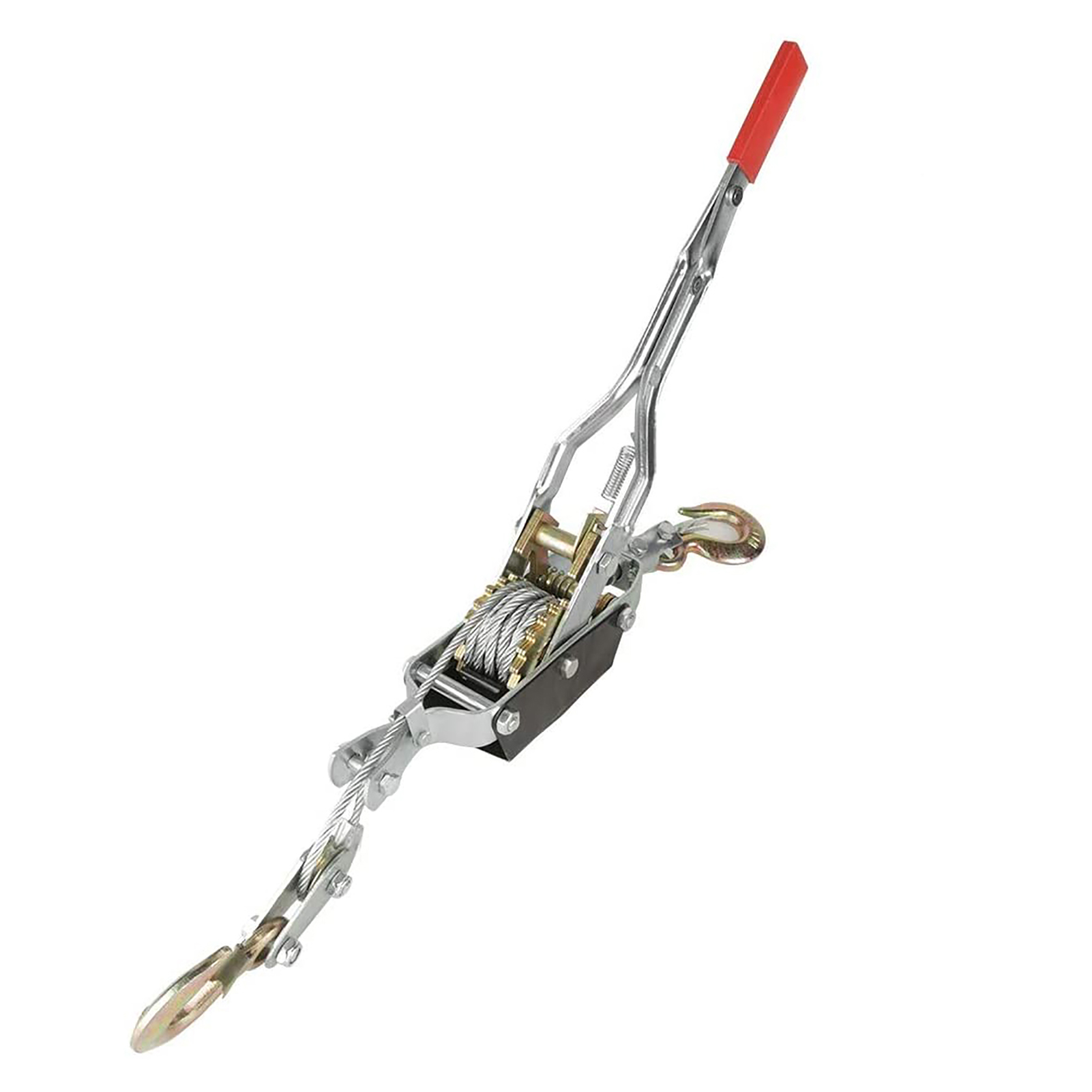Handseilzuggerät, Spannwerkzeug, Mini-spanngerät, Doppelhaken-hebewerkzeug (4 Tonnen)