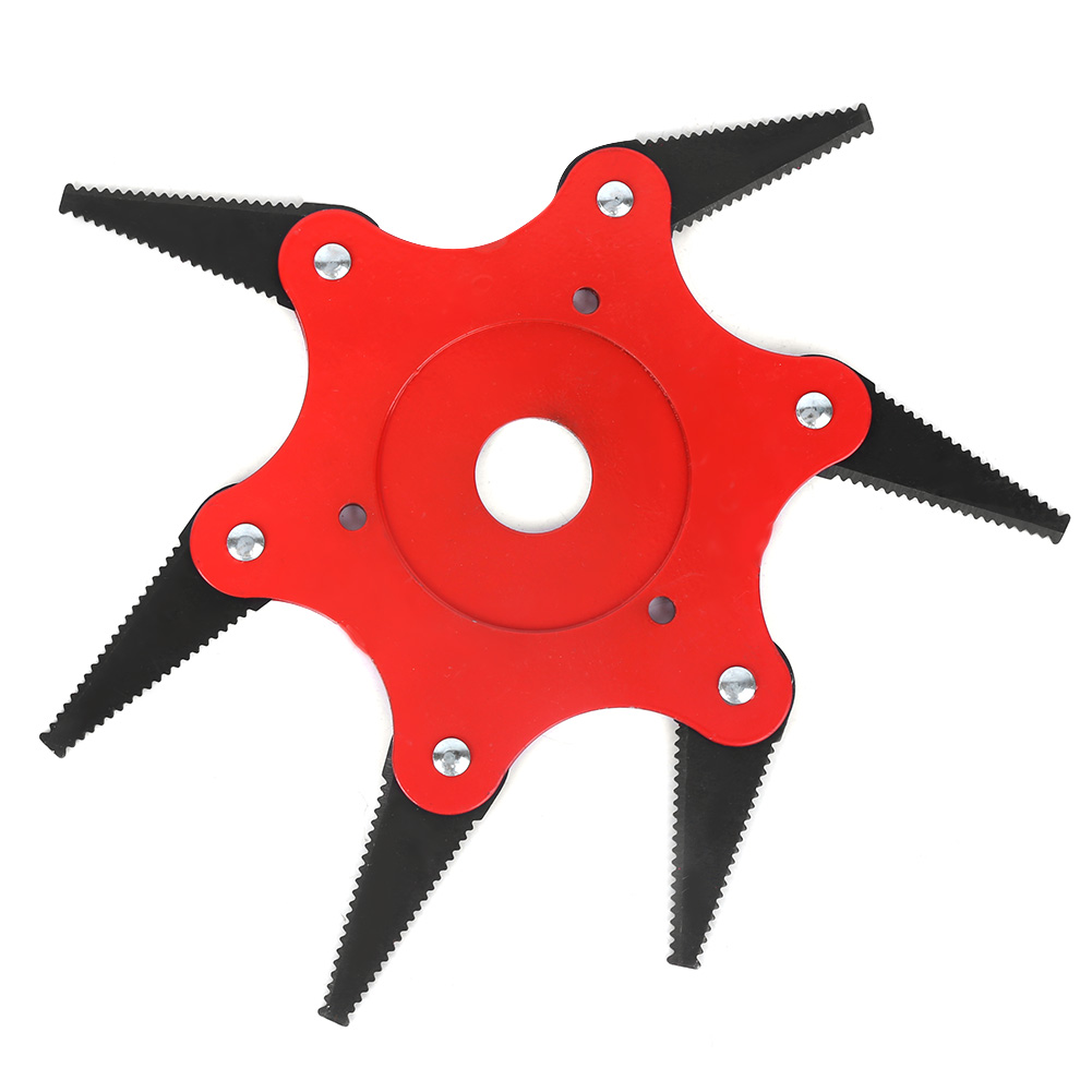 Freischneider-aufsatz Für Rasentrimmer, Robust, Rot, 6-klingen-design Mit Zähnen