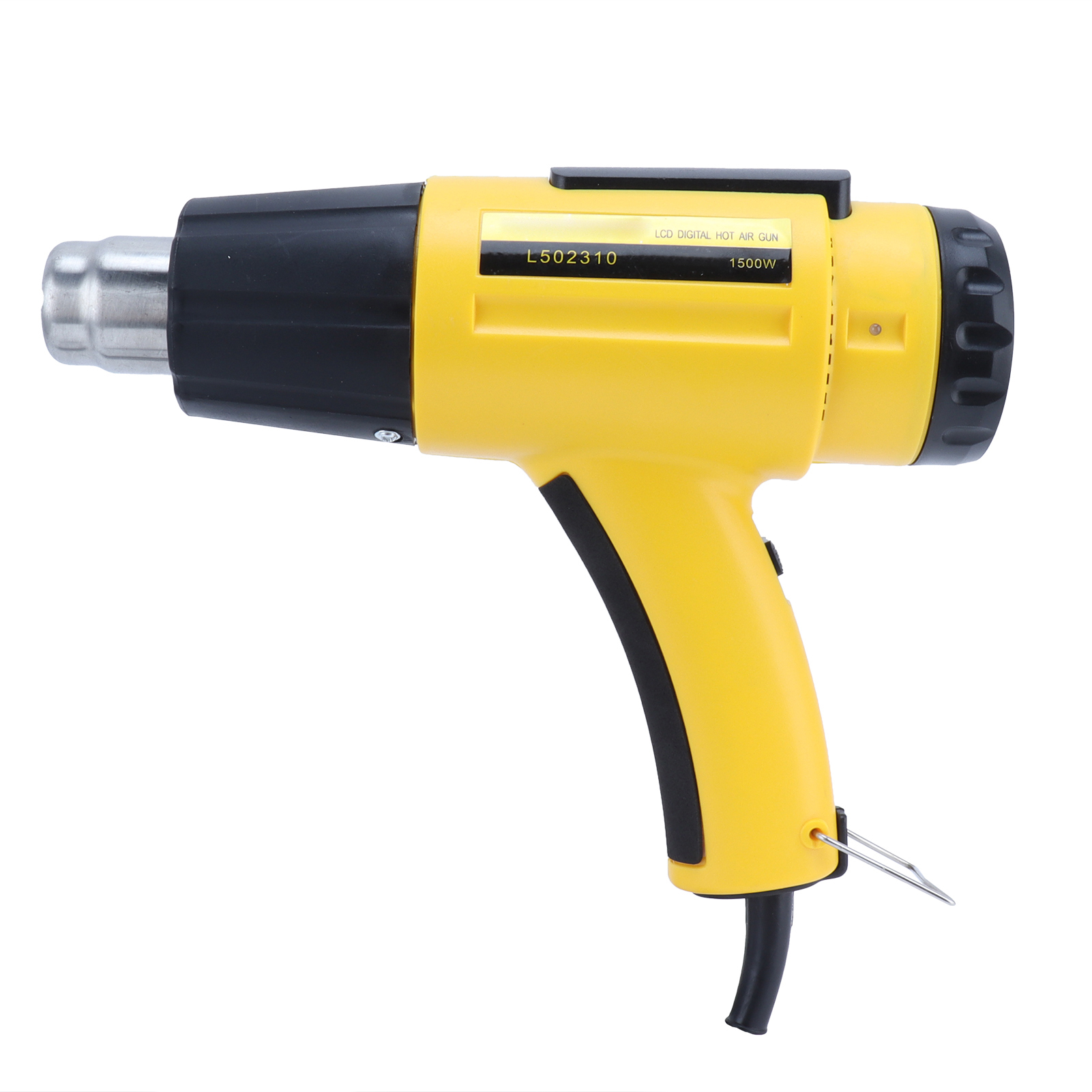 Heißluftpistole Mit Digitalanzeige, Handgeführt, Einstellbare Temperatur 1100w-1500w L502310 (eu-stecker 220v)