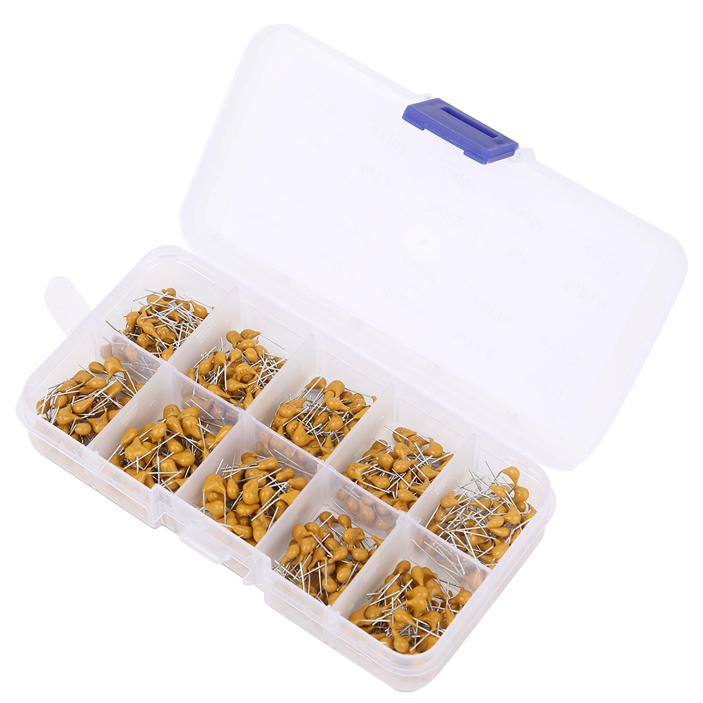 500-teiliges Keramikkondensator-set, Mehrlagiges Sortiment, 0,1 Μf-10 Μf, Elektronische Bauteile