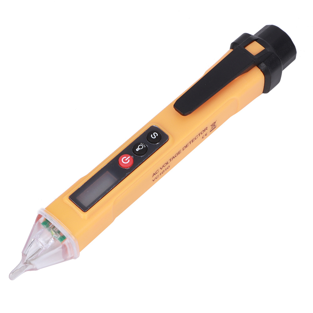 Digitaler Berührungsloser Strom- Und Spannungsprüfer, Messstift, Ac121000v (gelb Schwarz)