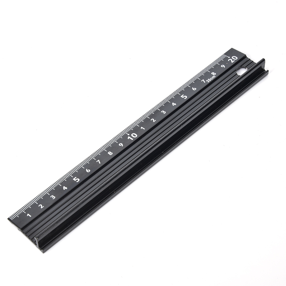 Schneidelineal L-förmig, Messwerkzeug Aus Aluminiumlegierung, Hardware-zubehör Zur Längenmessung (l-förmig, 20 Cm)