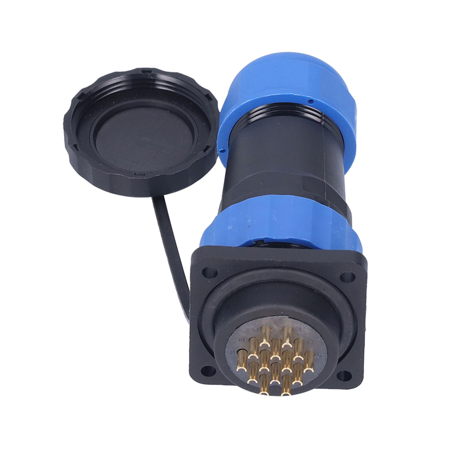 Ip68 Wasserdichter Stromanschluss, Stecker/buchse, Quadratisch, 4-polig, Luftfahrtstandard, 380 V, 10 A, Sp2814-pin