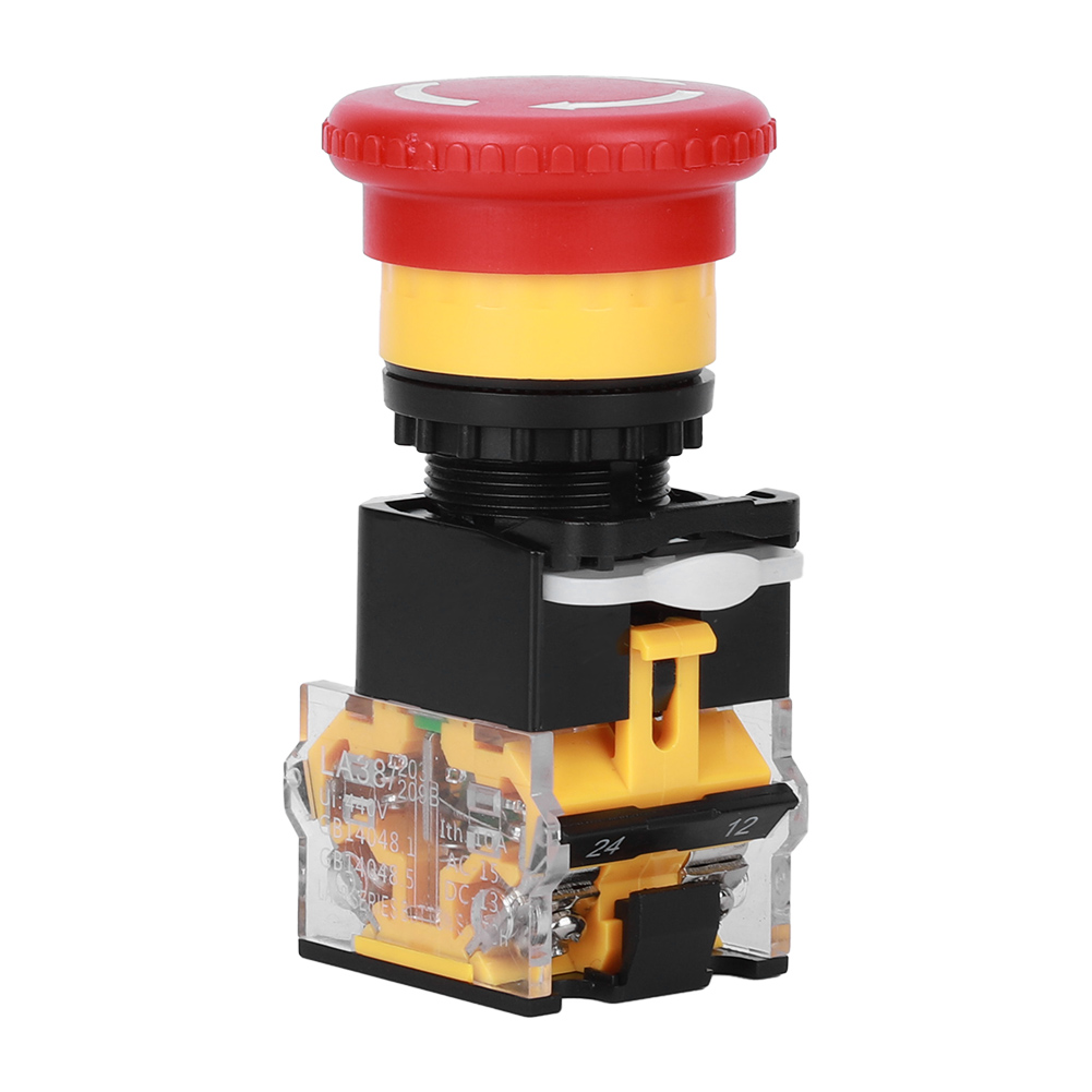 3 Stück Not-aus-druckschalter Ein/aus Industrieteile Aus Technischem Kunststoff 440 V 10 A 22 Mm