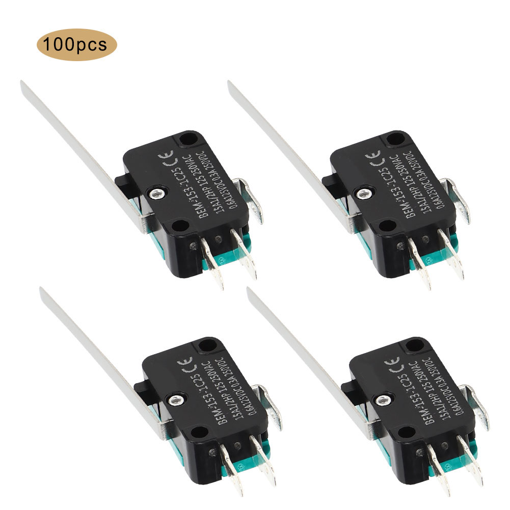 100 Stück Bem Mikroschalter 250vac 15a Mikroschalter Selbstrückstellungsmodus Für Elektronische Geräte 153'1c25