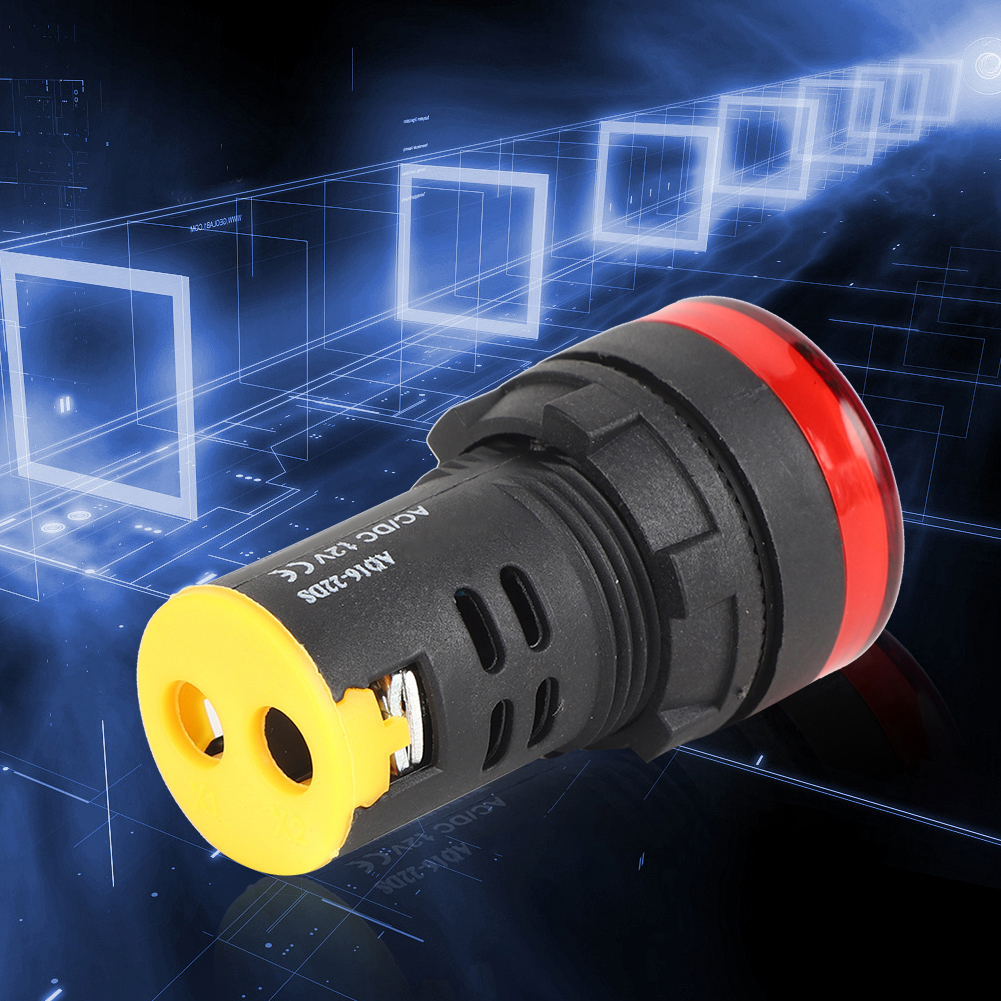 10 Stück Berm Led-betriebsanzeigeleuchte, Halbleiter-energiesparlampe, Φ22mm Ad16-22d S (rot)