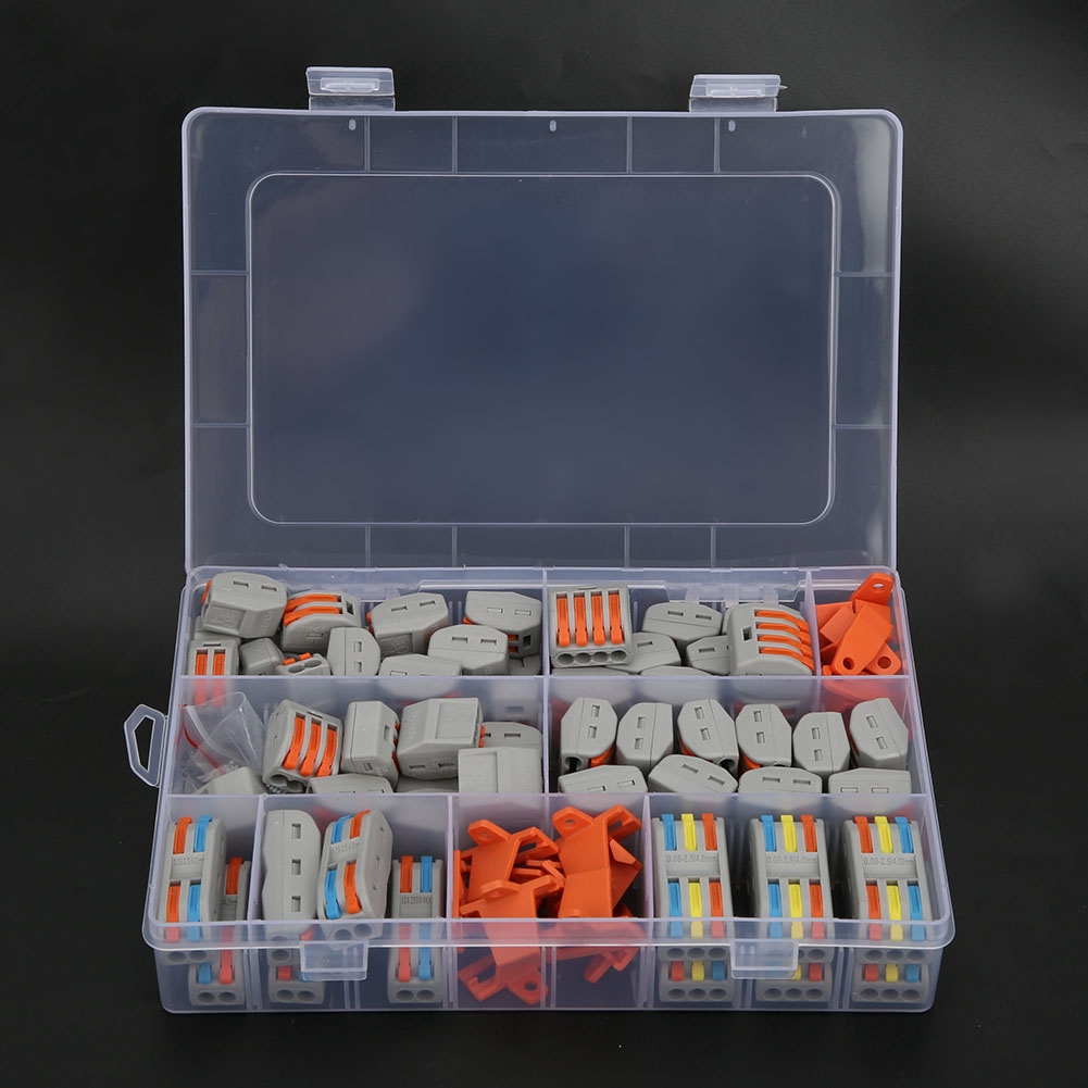 82-teiliges Set Farbiger Pct-anschlussklemmen Mit Befestigungsschrauben, 11-28 Awg