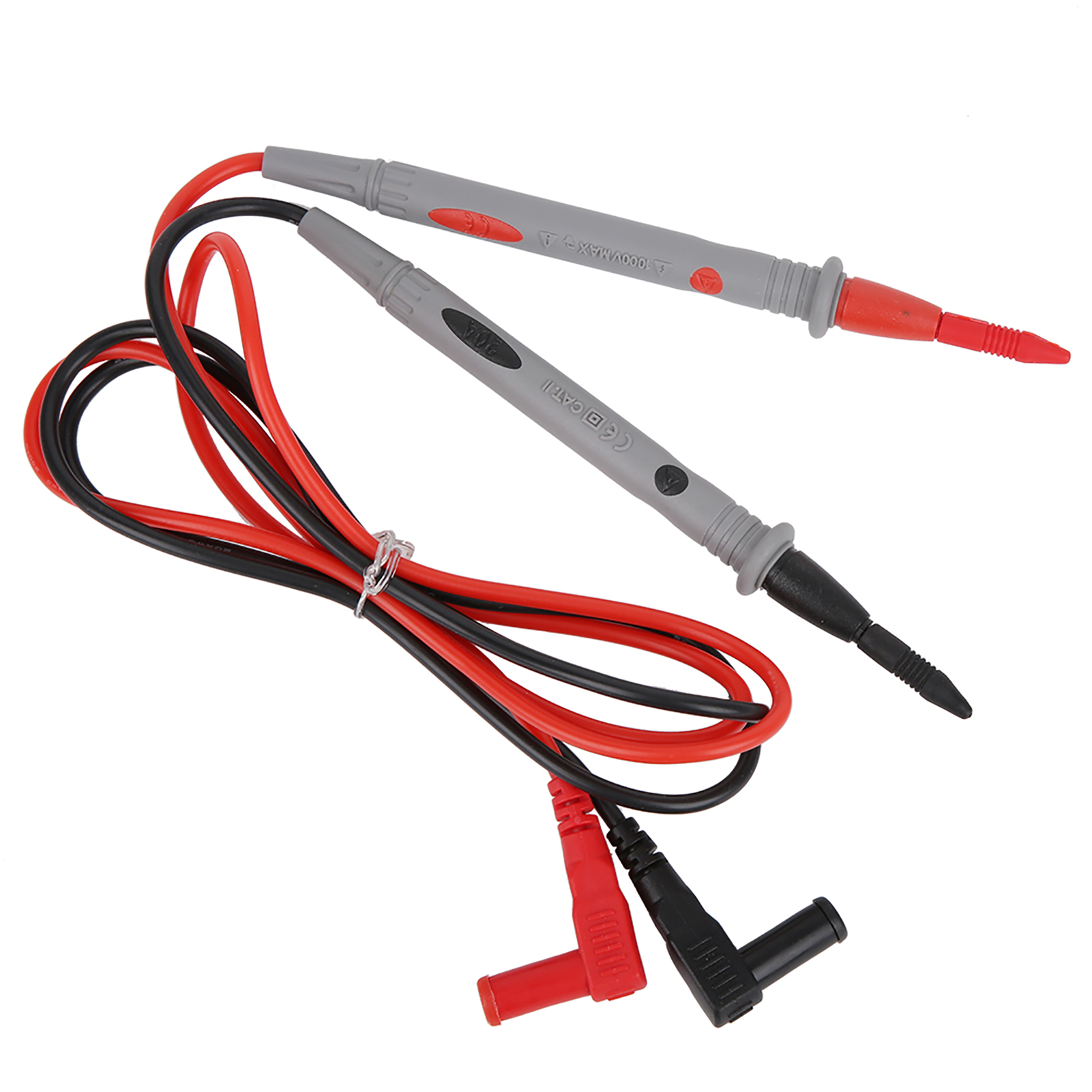 2 Stück Ac/dc 1000v Silikon-multimeter-messleitungen, Prüfspitzen, Prüfstifte, Elektriker-tester 20a