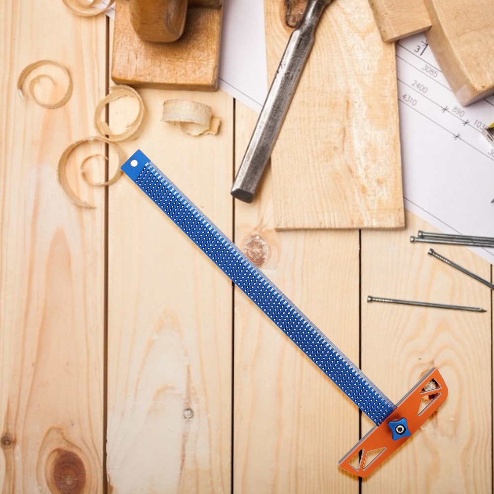 Lochlineal Aus Aluminiumlegierung, Multifunktionales T-förmiges Winkelmaß Für Holzbearbeitung, Mess- Und Markierungswerkzeug