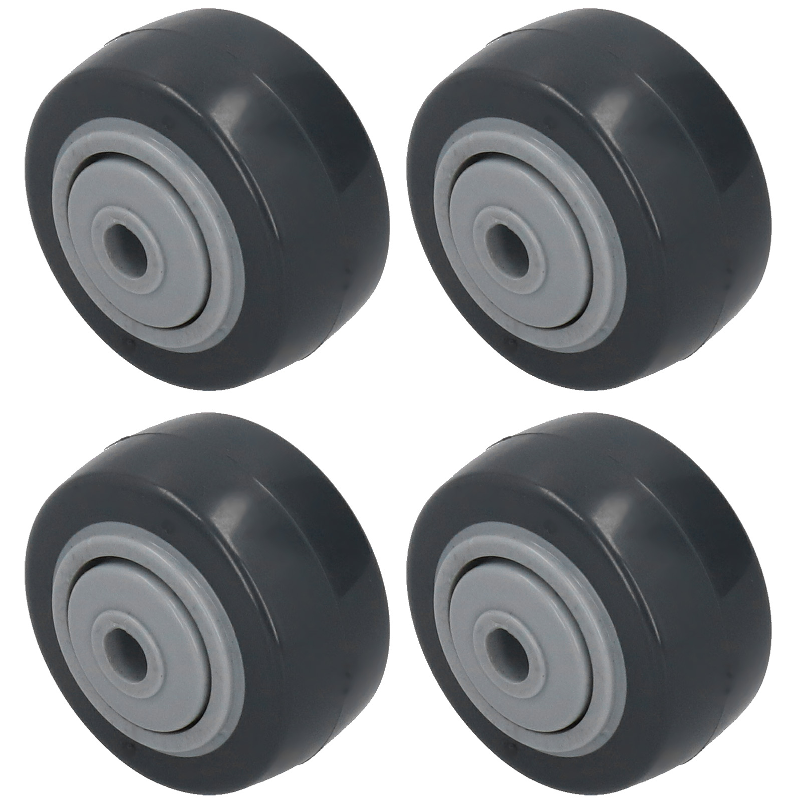 4 Stück Geräuscharme Pu-rollen, Verdrehsicher, Für Möbelwagen, 2 Zoll, M Hardware-werkzeuge