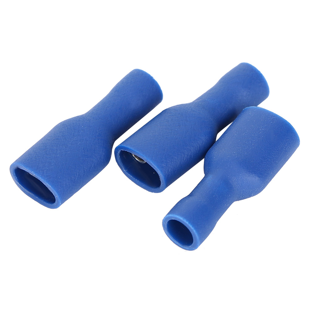 1000 Stück Fdfd2-250 Blaue Pvc-vollisolierungs-drahtverbinder-buchsen Für Die Elektrotechnik