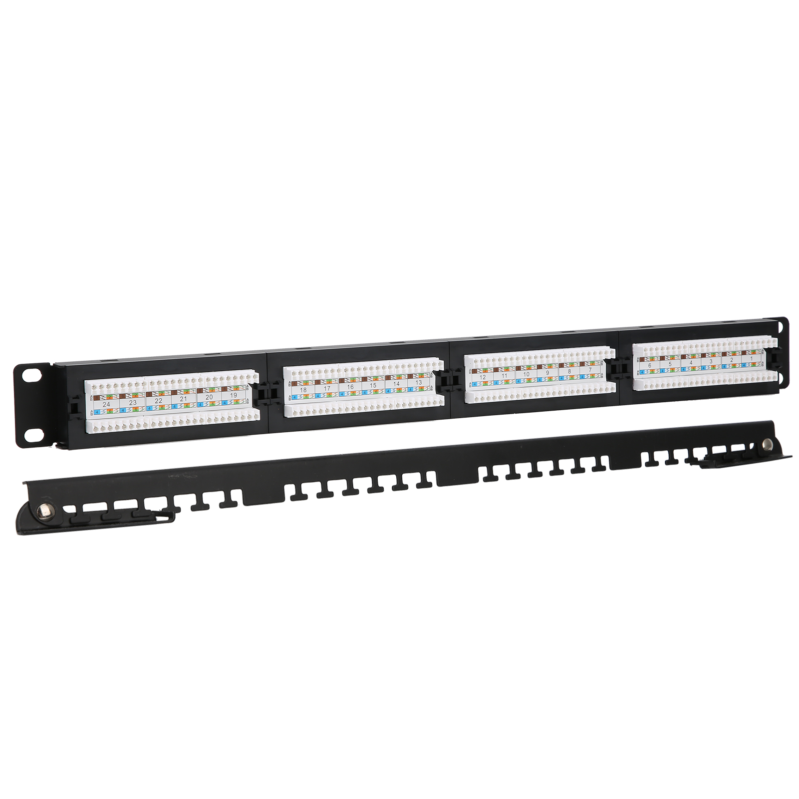 24-port-patchpanel-engineering-utp-netzwerkverteilerrahmen Cat 6 Ungeschirmt Rj45