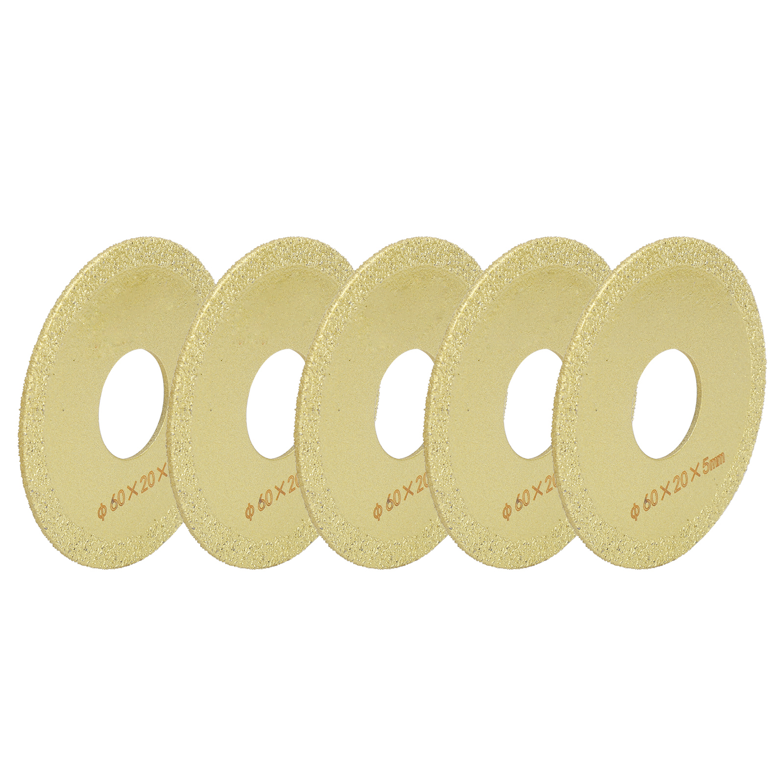 5 Stück Diamanttrennscheiben, Goldgesintert, Für Marmor, Schnellschleifwerkzeuge, 60 Mm