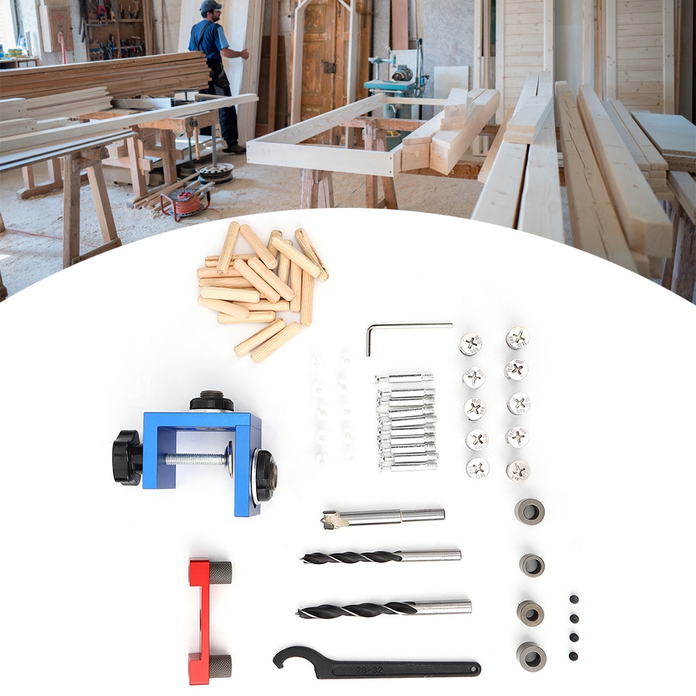 Bohrschablone, Lochöffner, Bohrlehre, Holzbearbeitungs-bohrwerkzeug, Aluminiumlegierung, Für Den Hausgebrauch, 3-in-1
