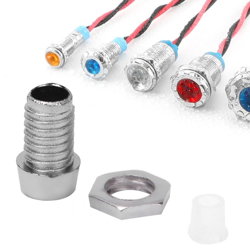 100 Stück 3-mm-led-fassungen, Lampensockel, Panel-display, Kunststoff-chromblende, Montage