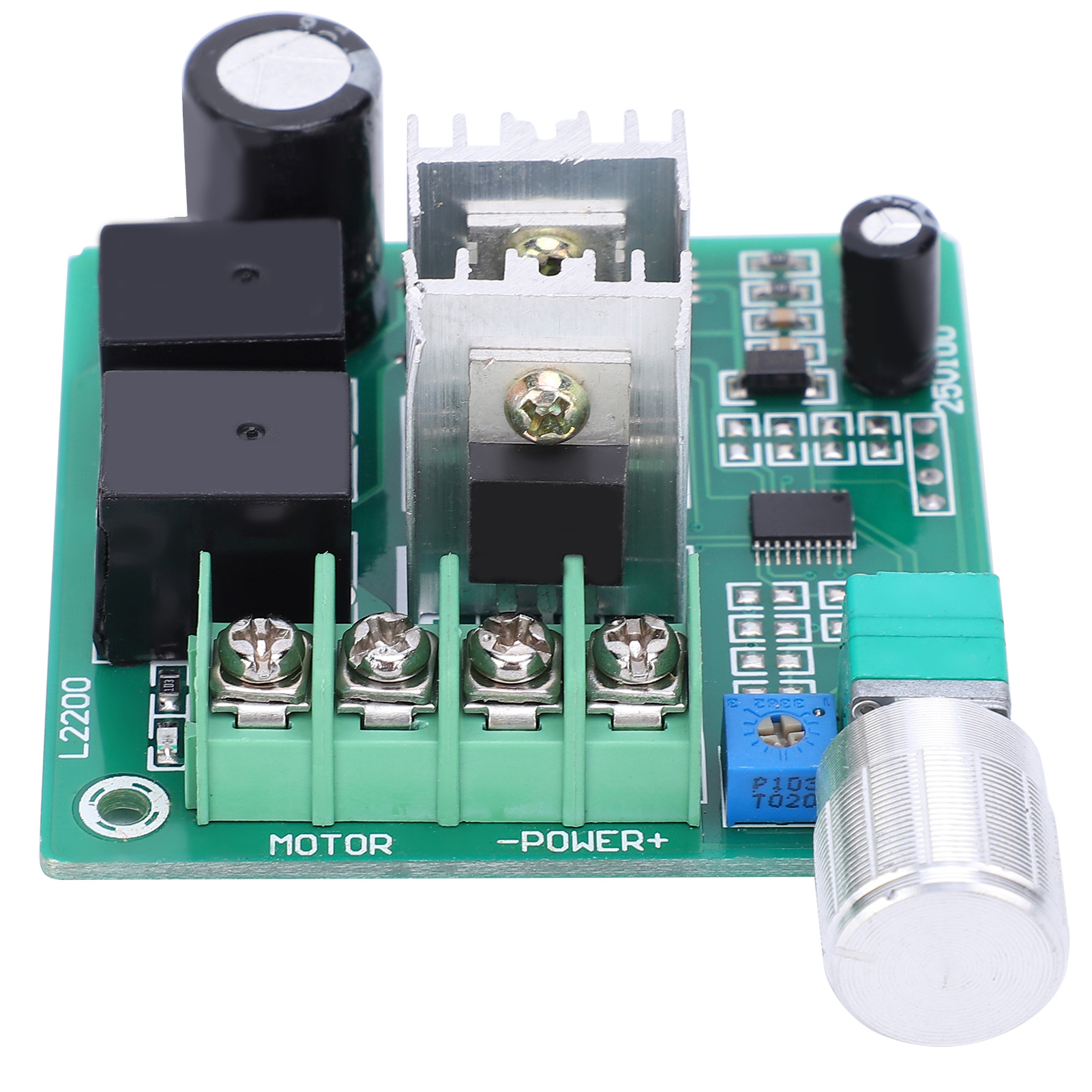 Drehzahlreglermodul Pwm Für Gleichstrommotoren 6 V–55 V, Automatisch Im Uhrzeigersinn/gegen Den Uhrzeigersinn, 5–20 S, Einstellbar Auf 6 V, 12 V, 24 V, 36 V Und 48 V