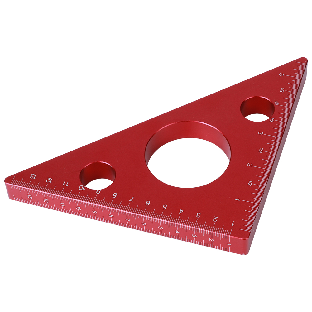 5 Zoll/13 Cm Rechtwinkliges Dreieck-höhenlineal Aus Aluminiumlegierung, Schreiner-messwerkzeug
