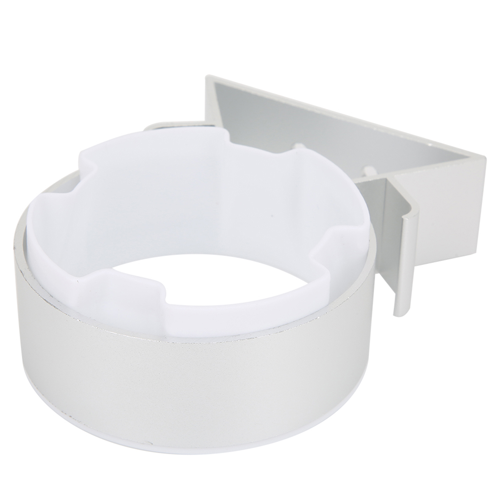 Haartrockner-ablagefach Aus Aluminium, Lochfreier Gebläse-organizer, Leichtes Hardware-zubehör (9482ss Gebläse-organizer In Mattem Silber)