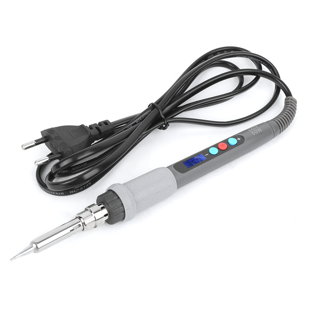 Elektrischer Lötkolben Mit Lcd-display, Digitaler Temperaturanzeige Und Eu-stecker (220 V)