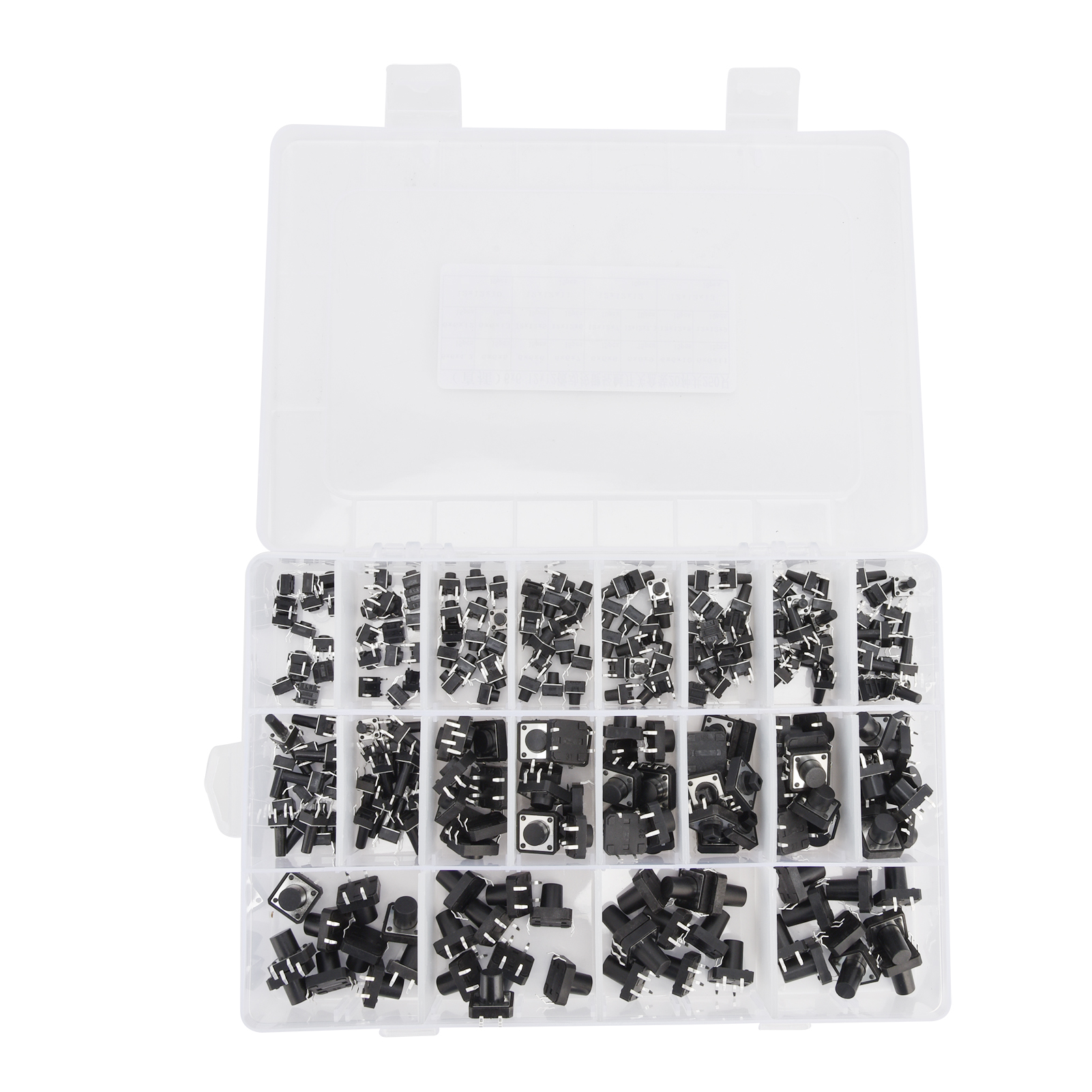 250 Stück Taktile Schalter 6x6 12x12 Inline Mini-druckknopfschalter Für Fernbedienungen Und Elektronisches Spielzeug