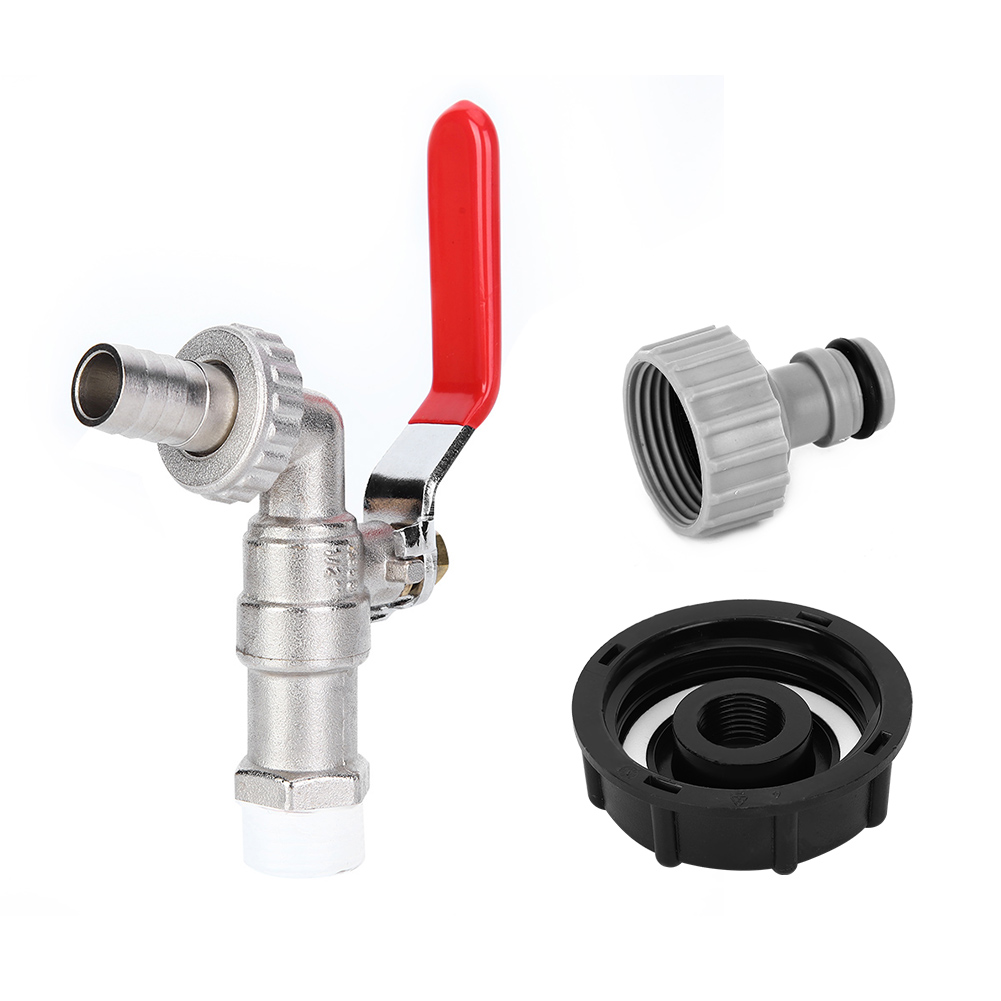 Ibc-tankadapter, Gartenwasserhahn-schlauchkappen-anschlussstücke, G1/2-zoll-messingarmatur