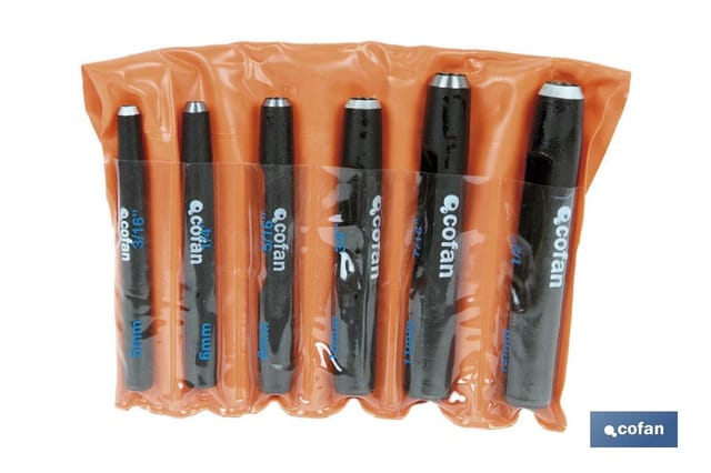 Locher-Set 6-teilig (5 - 12 mm)