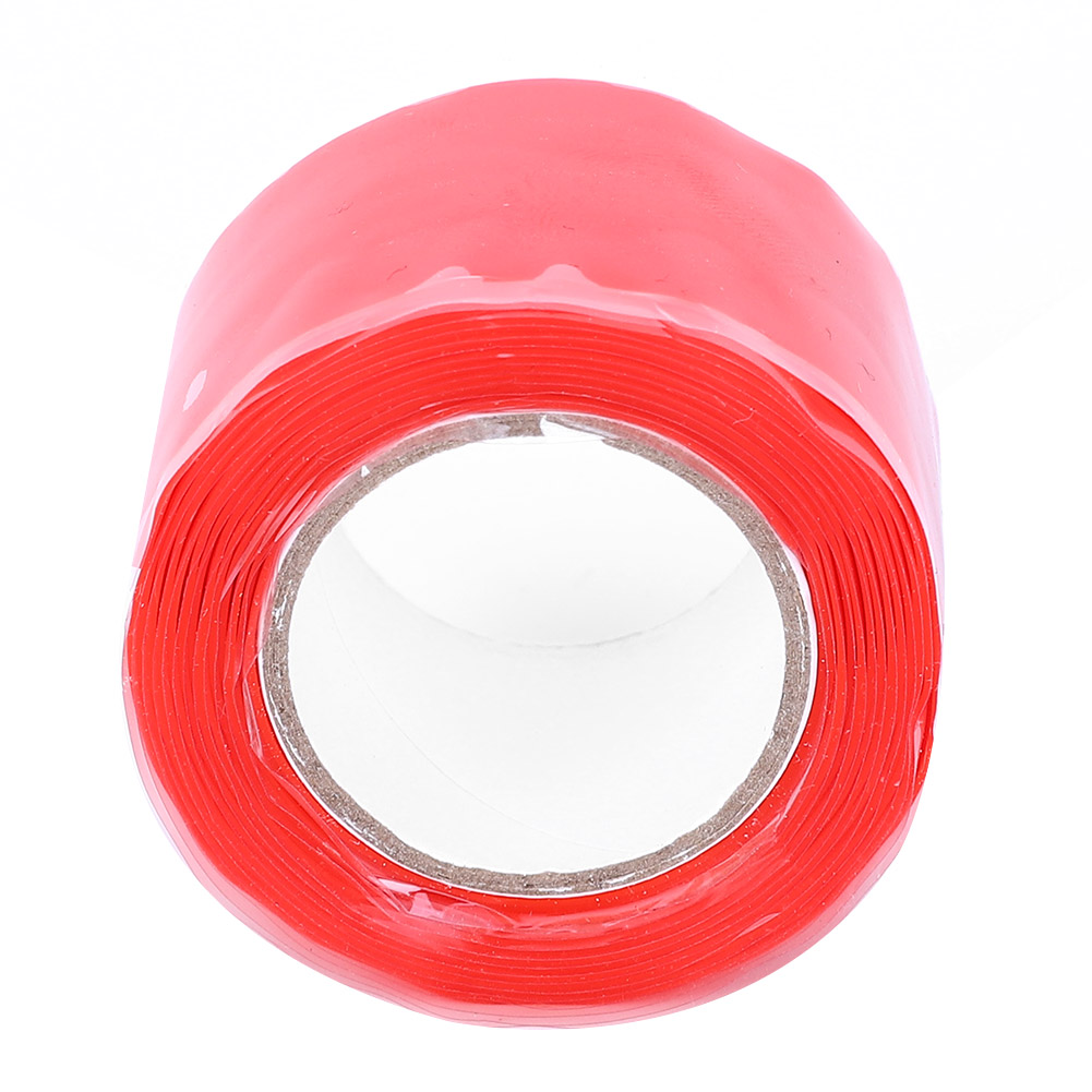 2 Stück 0,5 Mm X 25 Mm X 1,5 M Rotes, Hochtemperaturbeständiges, Flammhemmendes Silikon-selbstklebeband