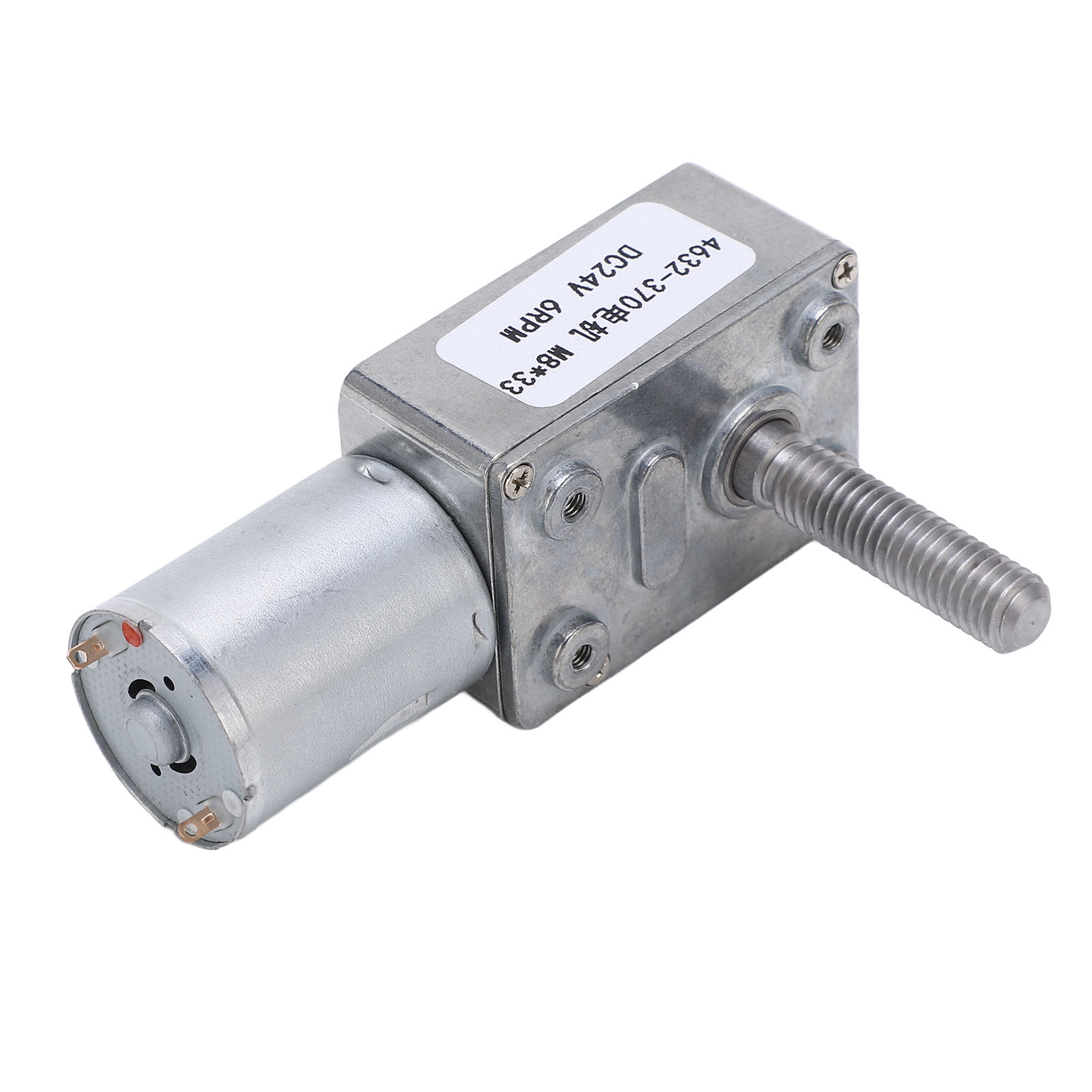 Gleichstrom-getriebemotor, M8x33-gewinde, 6 U/min, Legierter Stahl, Robuste Lager, Untersetzungsmotor, 24 V Dc