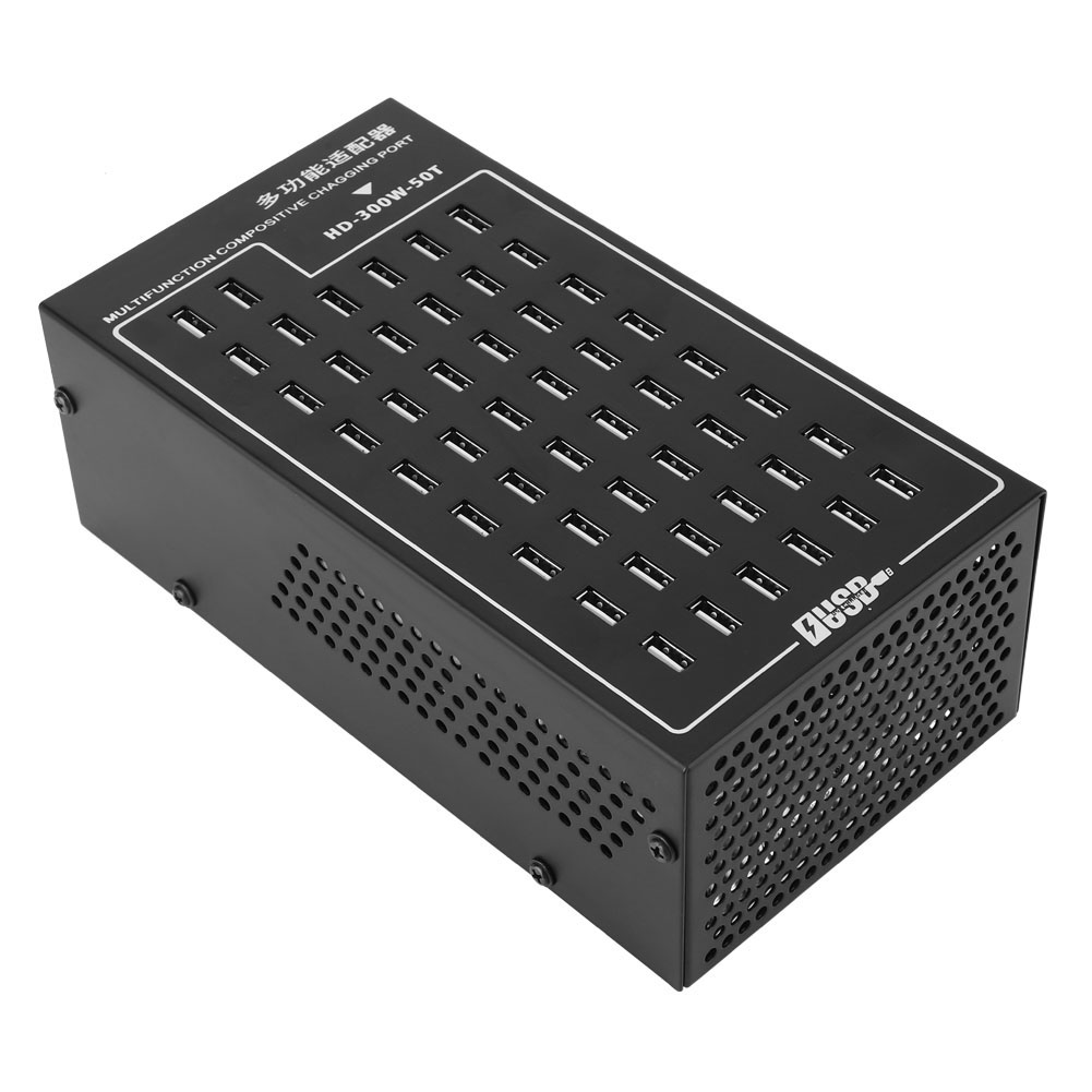Multi-usb-smart-ladestation Hd-300w-50t Dc 5v 2a 50-port-usb-ladegerät Eu-stecker 220v