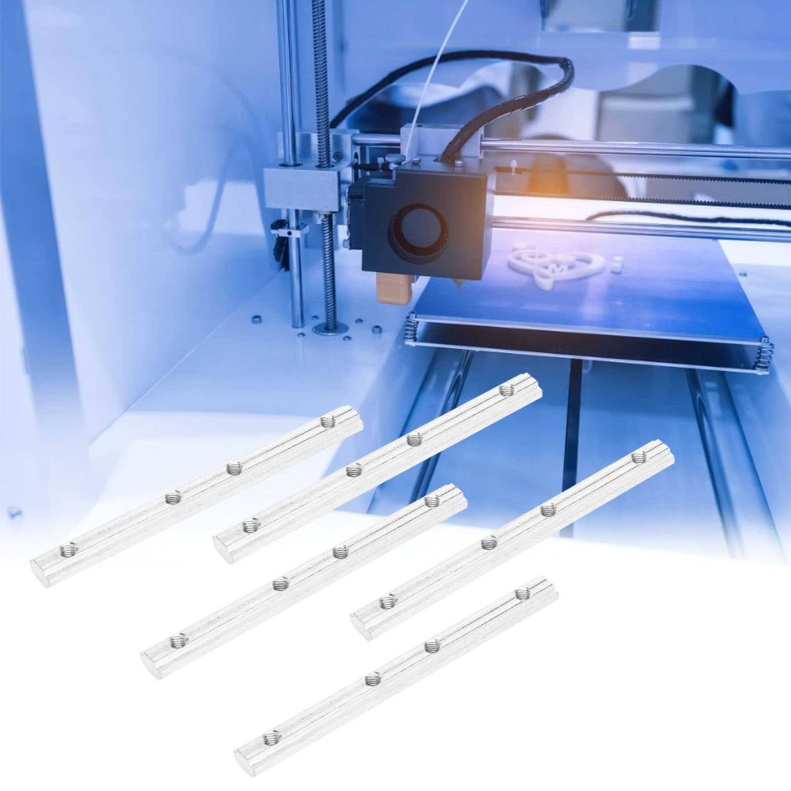 5 Stück 20 Aluminiumprofil-verbinder, Gerade, Verlängert, Für Cnc-werkzeugmaschinen, Eu-standard