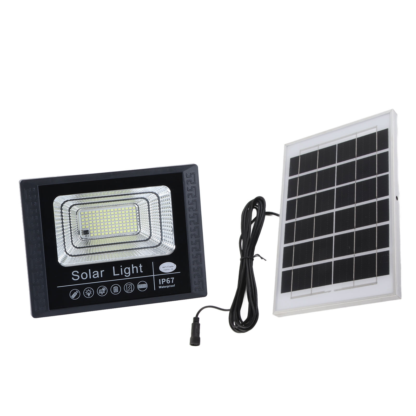 Automatische Solar-außenleuchte 65w Mit Fernbedienung, Ip67, Gartenbeleuchtung