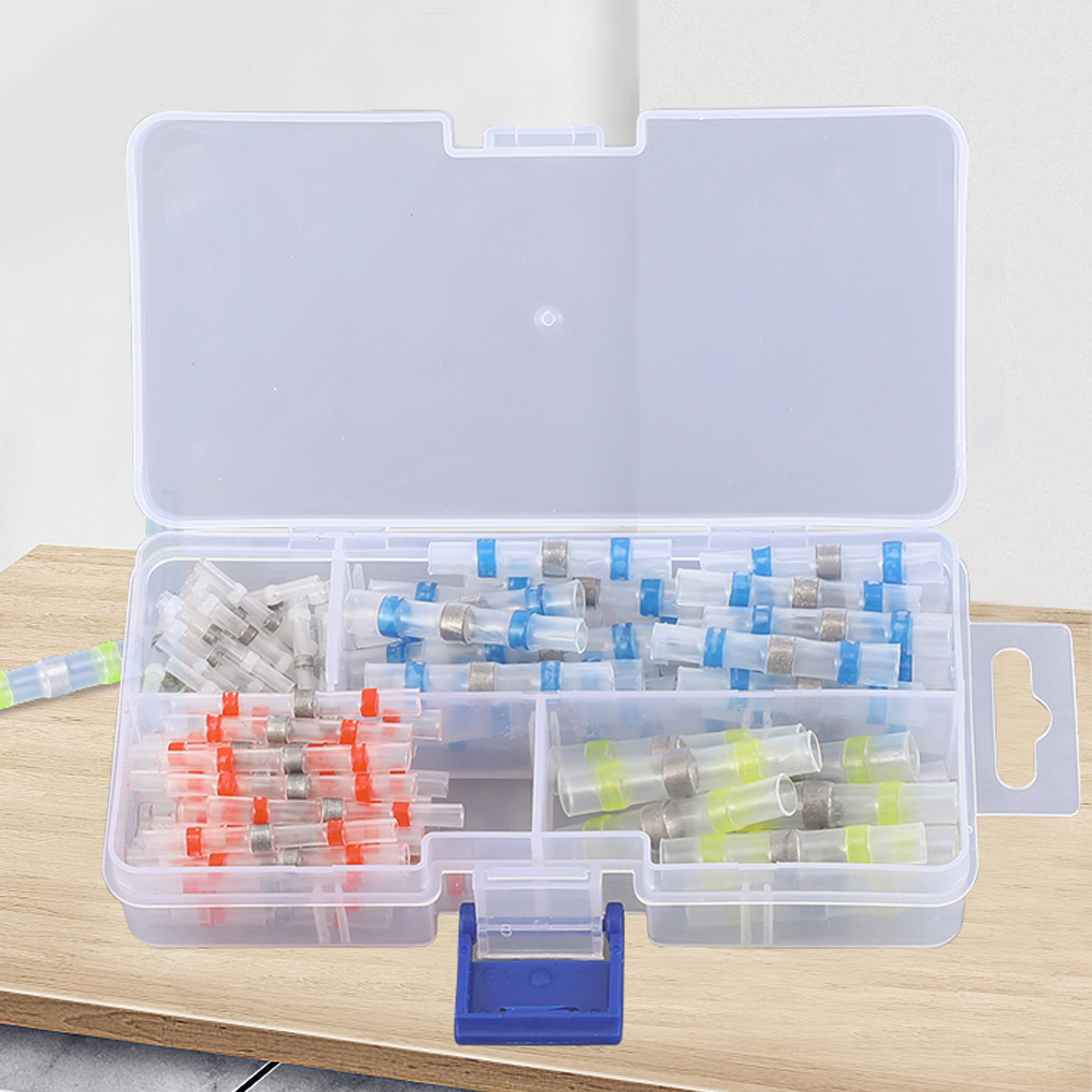 100 Stück Schrumpfschlauch-lötklemmen, Wasserdicht, Drahtisoliert, Set