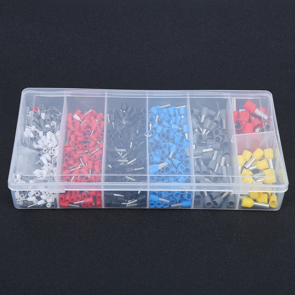 790 Stück Isolierte Aderendhülsen, Crimpverbinder, Schaufelform, U-förmig, Industrietauglich, Nylon, Pvc