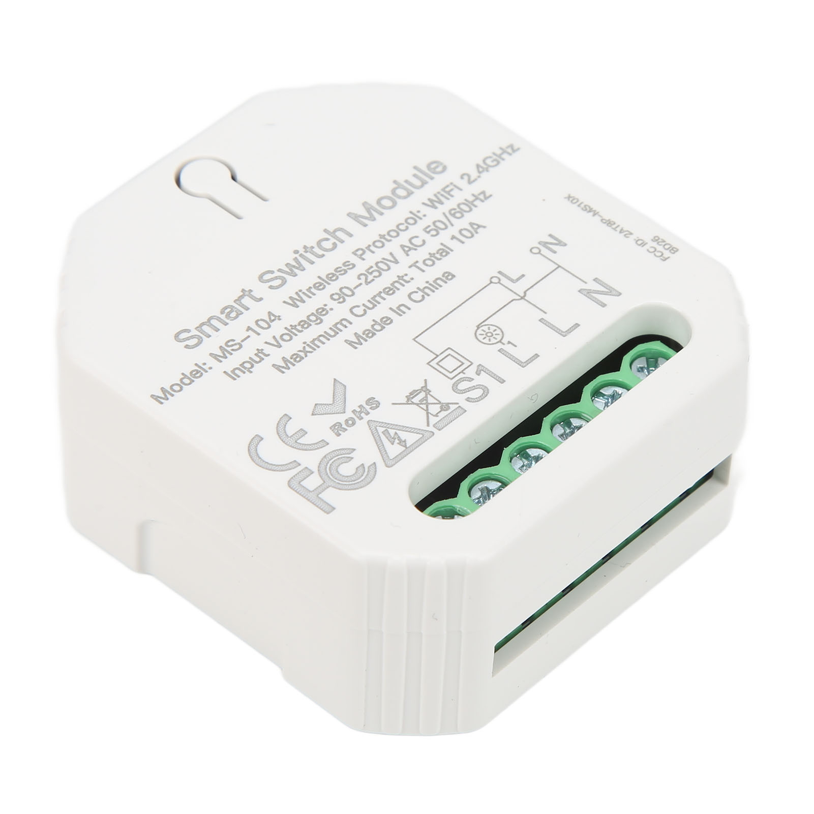 Intelligentes Schaltermodul Mit Wlan, Bluetooth, Fernbedienung, Zeitschaltuhr Und Diy-lichtschalter Für Tuya 90–250 V
