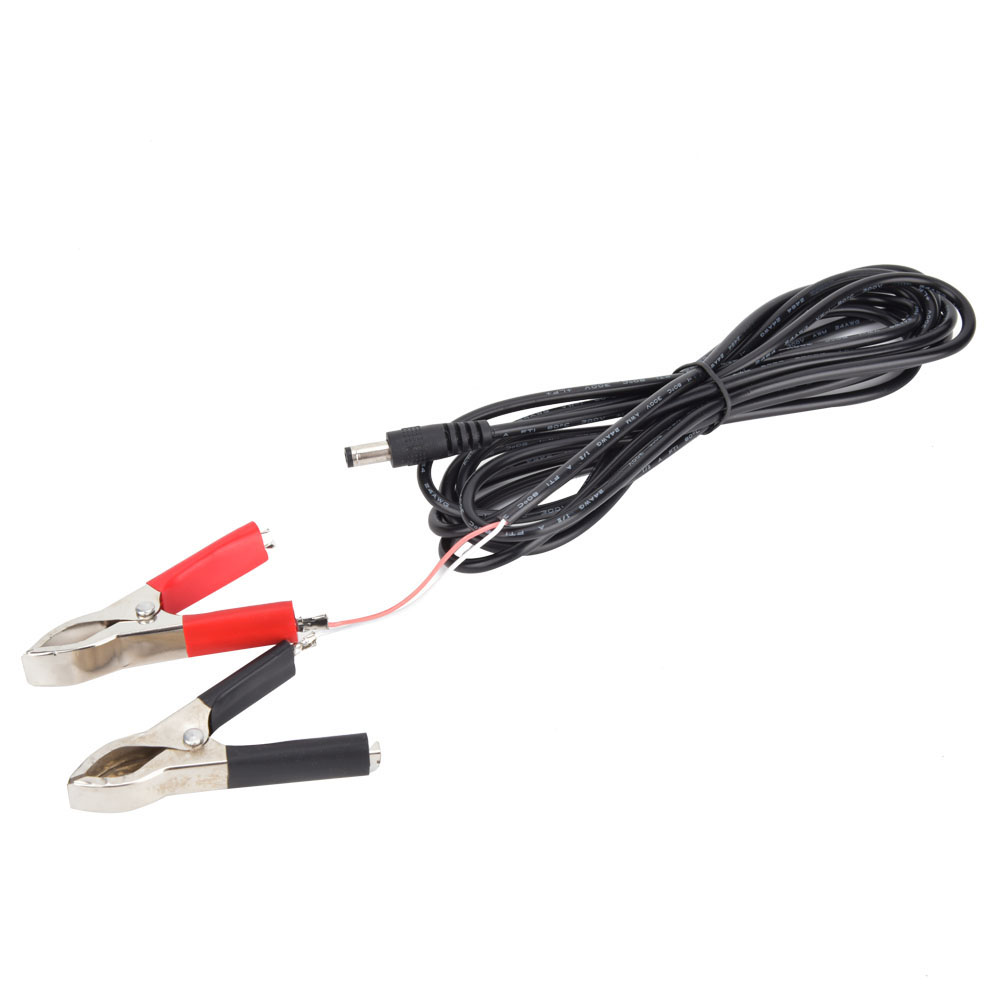 2 Stück Dc-netzstecker (männlich) Auf Krokodilklemmenkabel, 3 Meter, 12 V/24 V Für Led-stromanschluss
