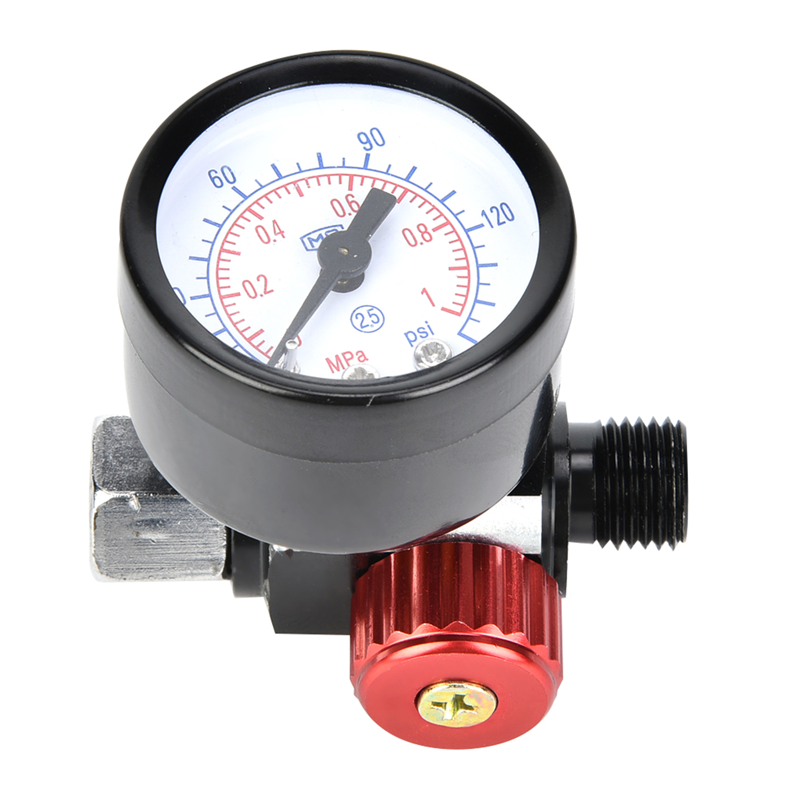 Bsp 1/4 Zoll Luftregler Manometer Aus Aluminiumlegierung Für Spritzpistolen Und Druckluftwerkzeuge