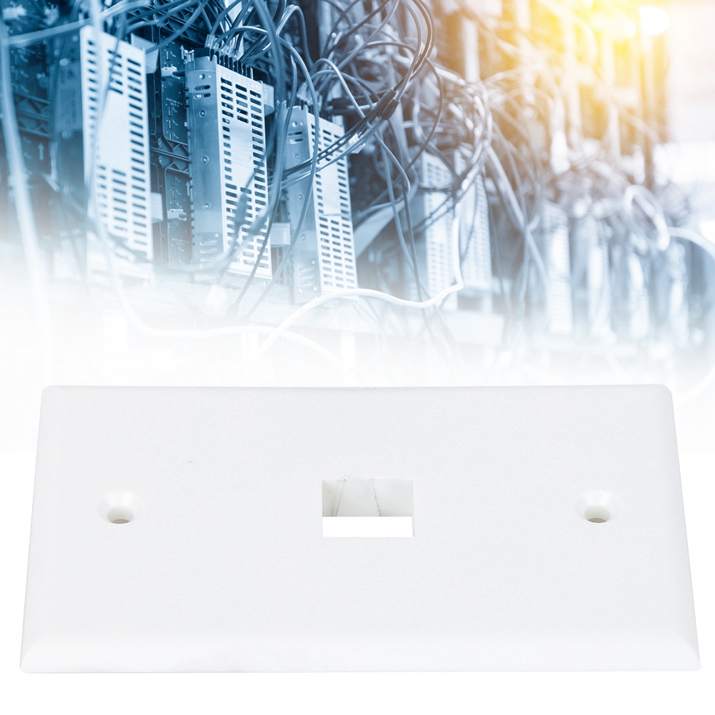 5er-pack Netzwerkdosenleiste 120, Amerikanischer Typ, Einzeldose, Flache Wandanschlussplatte, Rj45-anschlussplatte