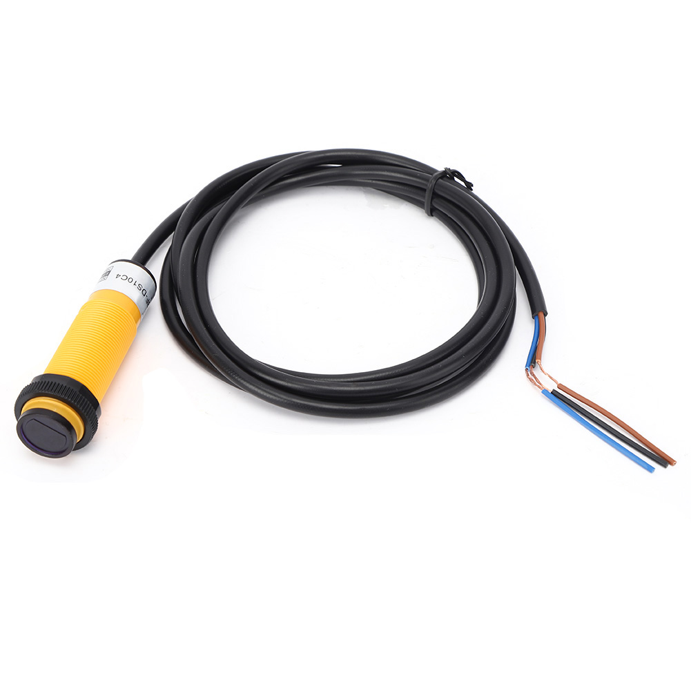 Berm Fotoelektrischer Näherungssensor, Diffuser Typ, Dc 3-draht, Npn, Schließer, Dc 10–30 V, 10 Cm, E3f Ds10c4