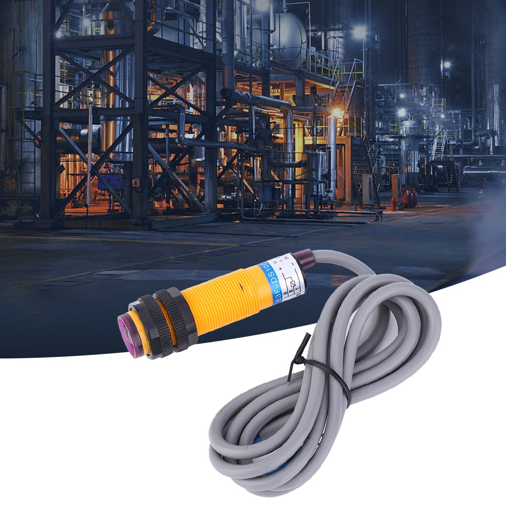 10 Stück Jyio Fotoelektrischer Schalter Mit Diffuser Reflexion Für Werkzeugmaschinen E3f Ds10c4 10-30vdc