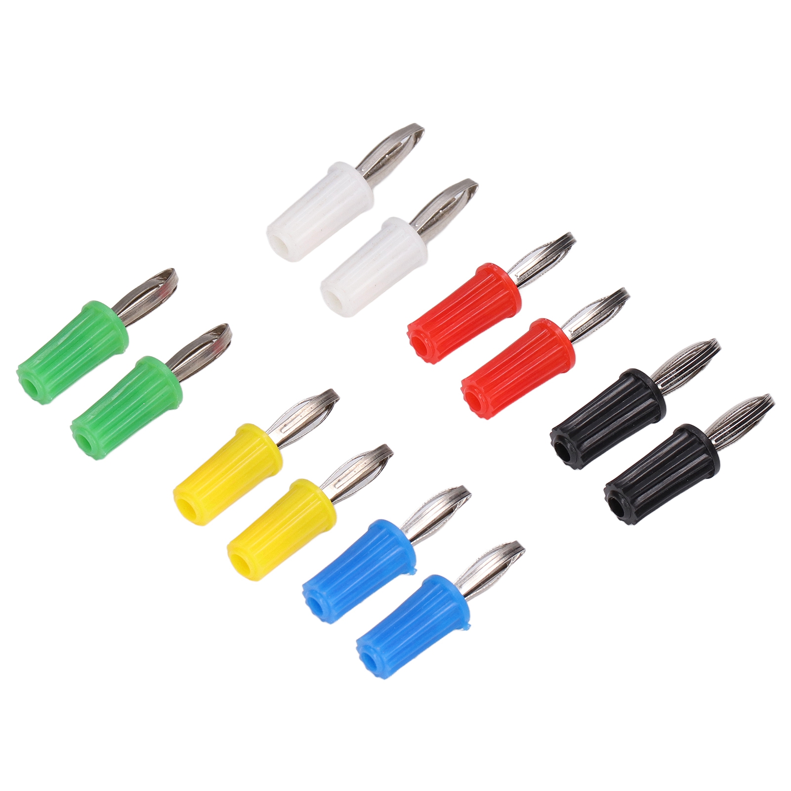 10er-set Bananenstecker 4 Mm, Abs, Vernickeltes Messing, Robustes Material, Gute Leistung, Elektrische Verbindungswerkzeuge