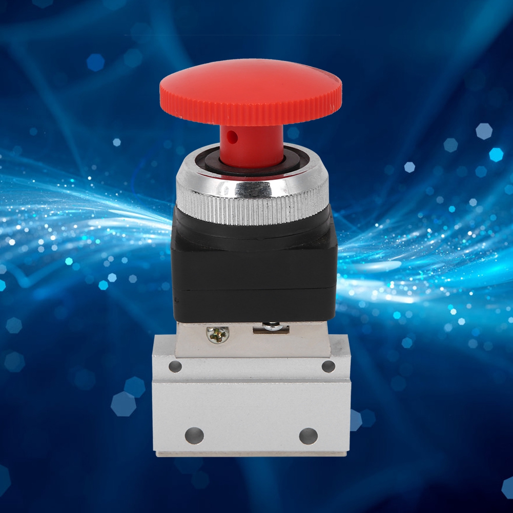 Mov-03eb G1/8 Gewinde Mov Pilzknopf-mechanikventil 2-wege-luft-mechanikventil