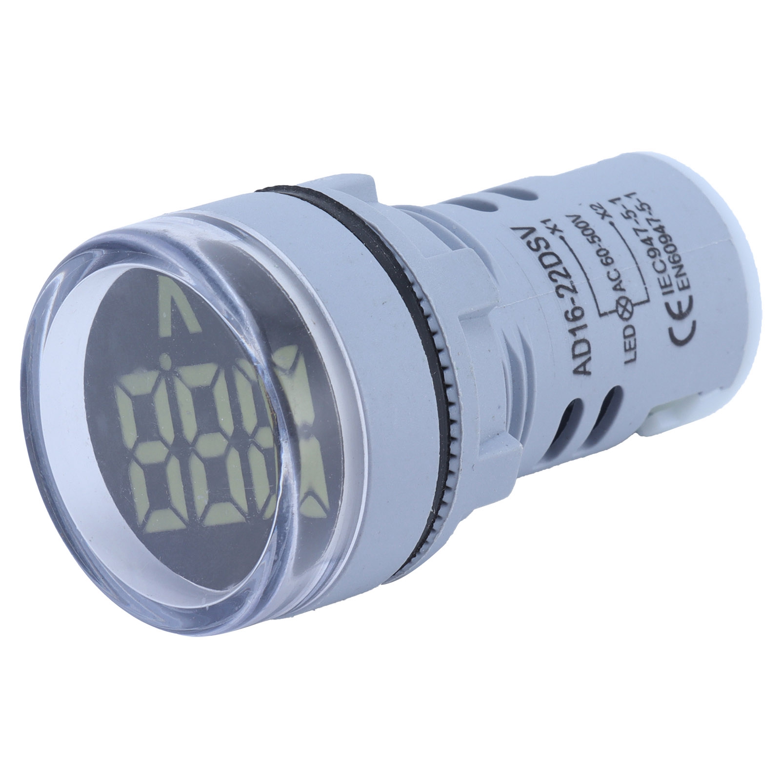 Ad16-22fsv Runde Digitale Spannungsanzeige, Spannungsmesser, 60–500 V Ac, Weiß